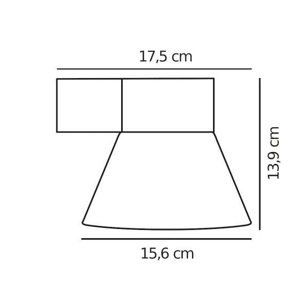 Ścienna lampa zewnętrzna Kyklop 2318071003 IP54 na elewację czarny