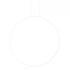Wisząca lampa ring VISUAL biała P0653 1xLED 28W 3000K IP44 pierścień
