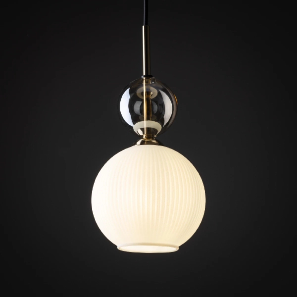 Lampa wisząca nad stołem Sophia Cognac 11590 kule biały złoty