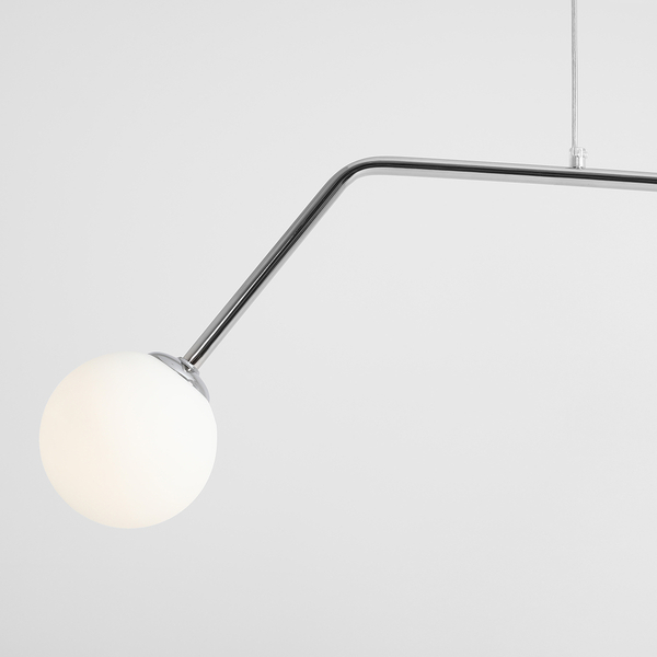 Lampa wisząca Pure 1064H4 Aldex 2-punktowe kule balls do jadalni chrom