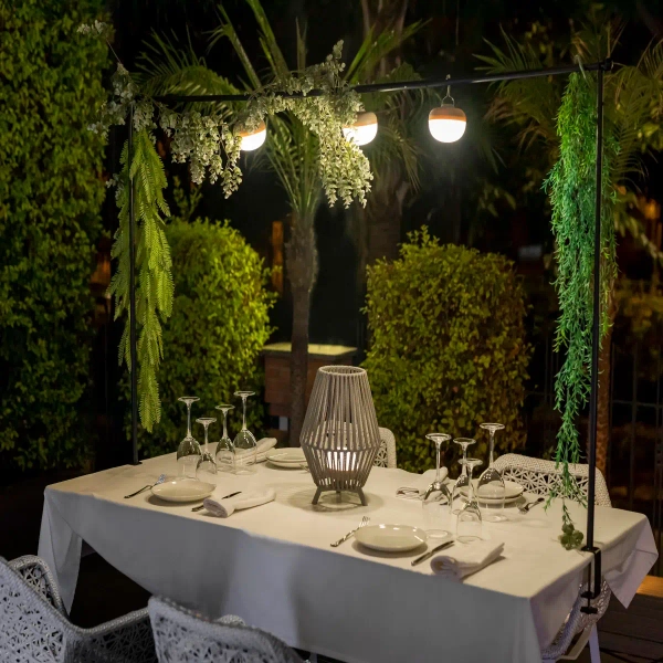 Ogrodowa lampa stołowa CONTA 3115 LED 9W 3000K IP54 szara