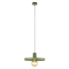 Wisząca lampa do jadalni Sila 10761 dysk zwis zielony