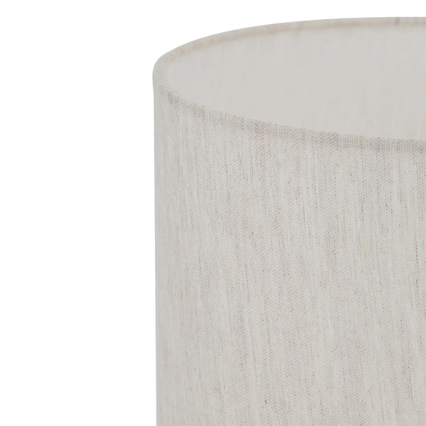 Stołowa lampa z abażurem HOTEL MOOD 11778 tkaninowa beżowa chrom