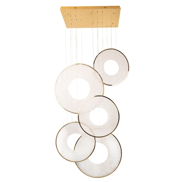 Wisząca lampa transparentna złota STARDUST LED 120W 3000K MSE1501100587