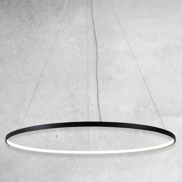 Metalowa lampa wisząca Agari LED 38W 3000K czarna do holu