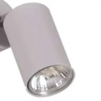 Kinkiet LAMPA ścienna K-4428 Kaja regulowana OPRAWA metalowa tuba reflektorek szara