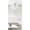 Wielopunktowa lampa sufitowa Vaio 666 drewniana biała