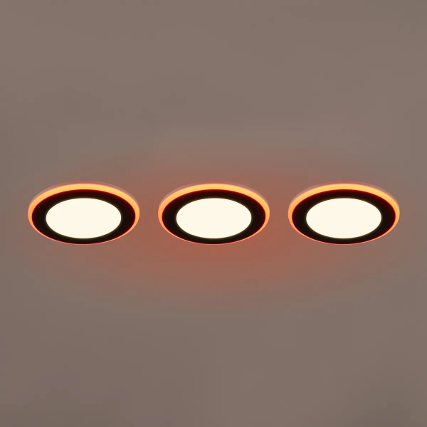 Potrójne oczka sufitowe ARGUS czarne 653610332 3xLED 5W zmienna barwa na pilot