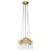 Wielopunktowa lampa zwis Brinley KL-BRINLEY6-BB Kichler przezroczysta mosiądz