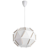 Geometryczna lampa wisząca VEN W-P 0298 WT kula ball biały