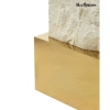 Beżowy stolik kawowy GILDA MM001501100382 złoty metalowy 47cm