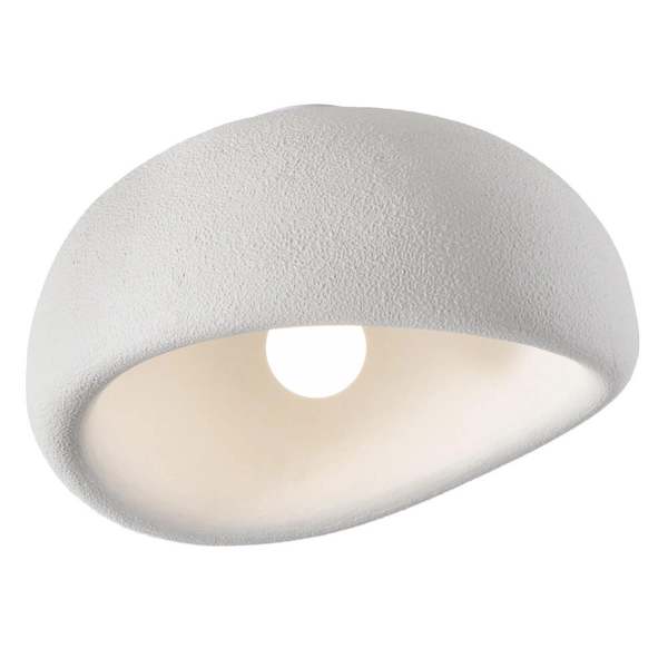 Kopułowa lampa sufitowa STONE DN426-50C metalowa do salonu biała