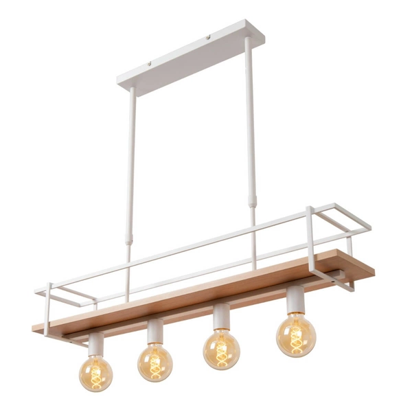 Kuchenna lampa wisząca Milonga 21432/04/31 drewniana biała