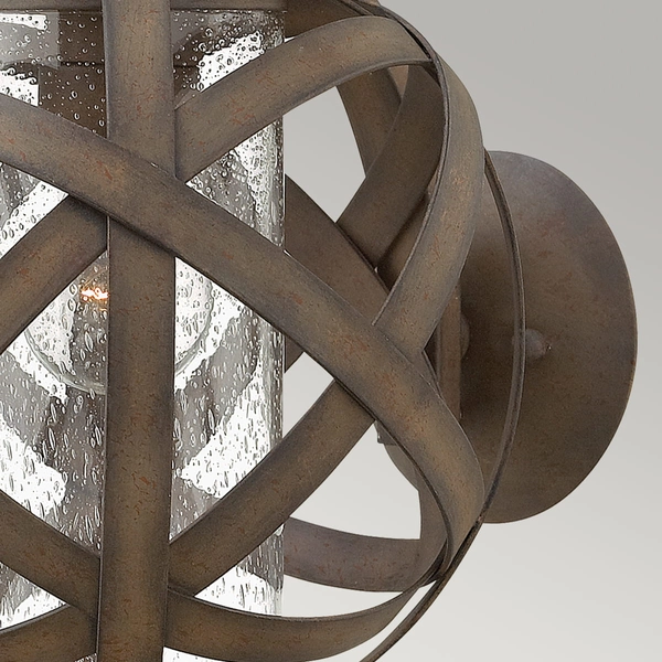 Kinkiet zewnętrzny vintage HK-CARSON1 Hinkley ball kula brązowy