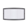 Elewacyjna LAMPA ścienna GRETA 03019 Ideus zewnętrzna OPRAWA półokrągła kinkiet przyścienny outdoor IP54 ciemnoszary