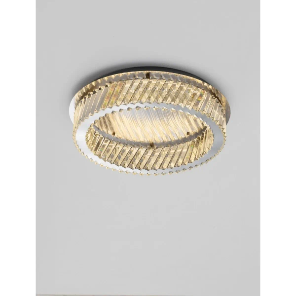 Plafon kryształowy CANLIRA LE45160 LED 40W 3000K ściemnialny przezroczysty