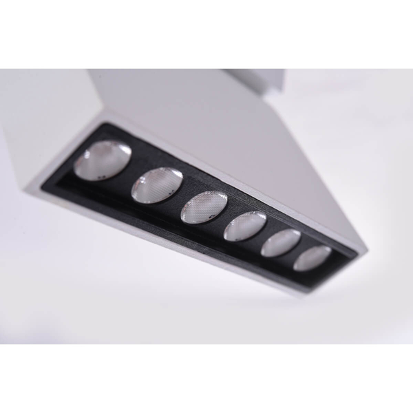 Biała lampa Leon AZ3490 LED 12W regulowana do 3-fazowego systemu szynowego