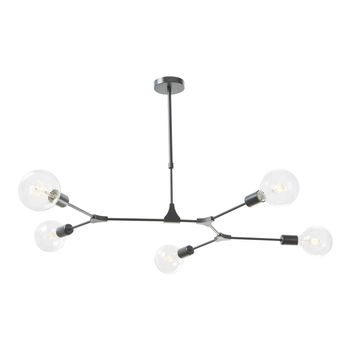 Wisząca lampa do jadalni Euphemia EUP0539 Dar Lighting molekuły czarne