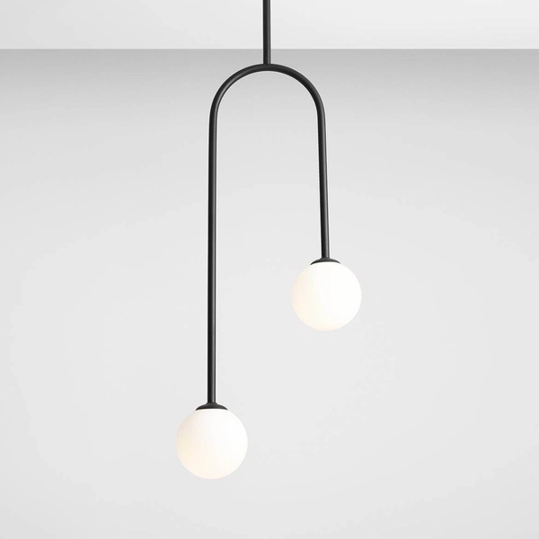 Salonowa lampa przysufitowa Nave 1088PL_H1 czarna biała