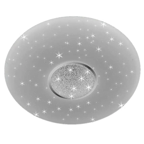 LAMPA sufitowa VEN P-6061/50 okrągła OPRAWA plafon LED 74W z efektem gwiazd biały
