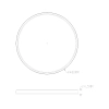 Okrągła sufitowa lampa COLIS MS748400R-BK LED 40W CCT czarna