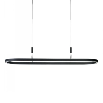 Wisząca nowoczesna lampa ściemnialna nad stół LAYLA LED 50W 3000K AZ6755 czarna aluminiowa