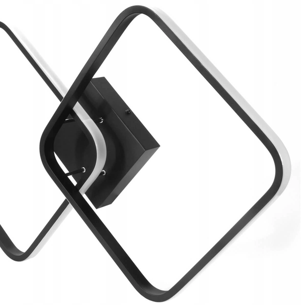 Lampa sufitowa kwadratowa 303 Domeno LED 52W 3000-6000K czarna