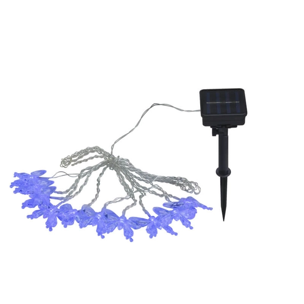 Solarna dekoracja motylki 4,6m 33706-10 Globo 10 LED RGB 0,06W multikolor