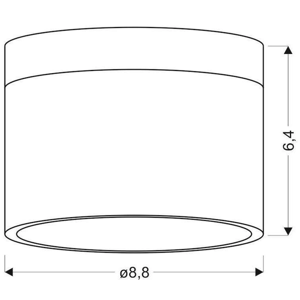Skandynawska lampa sufitowa 2273648 LED 9W 4000K downlight biały drewniana