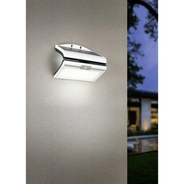 Elewacyjny kinkiet solarny MACAPA R23066101 LED 5W 4000K IP44 biały szary