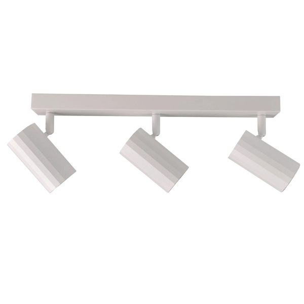 Lampa potrójna z regulacją NICEA 323491 tubki biały złoty