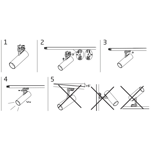 Spot Ctls Tinos 10393 Nowodvorski LED 10W 4000K do szynoprzewodu 3-obwodowego