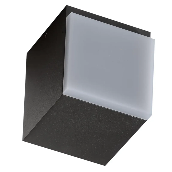 Kinkiet naścienny do sypialni Arbax AZ4341 Azzardo kostka czarny