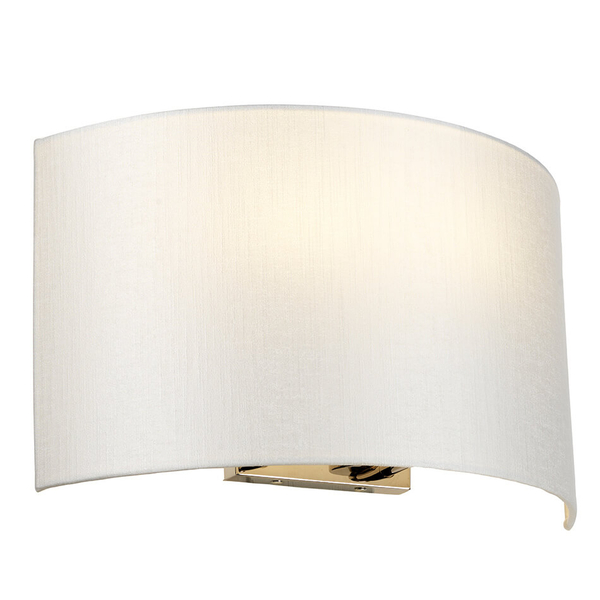 Materiałowy kinkiet na ścianę Cooper DL-COOPER-L-IV-PC chrom biały