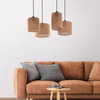 Zwisowa lampa ekologiczna Juta 6585 TK Lighting jutowa brązowa