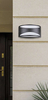 Zewnętrzna LAMPA ścienna MANHATTAN 8359 Rabalux elewacyjna OPRAWA półokrągła outdoor IP54 czarna