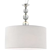 LAMPA wisząca REA RLD93163-1W Zumaline okrągła OPRAWA zwis abażurowy biały