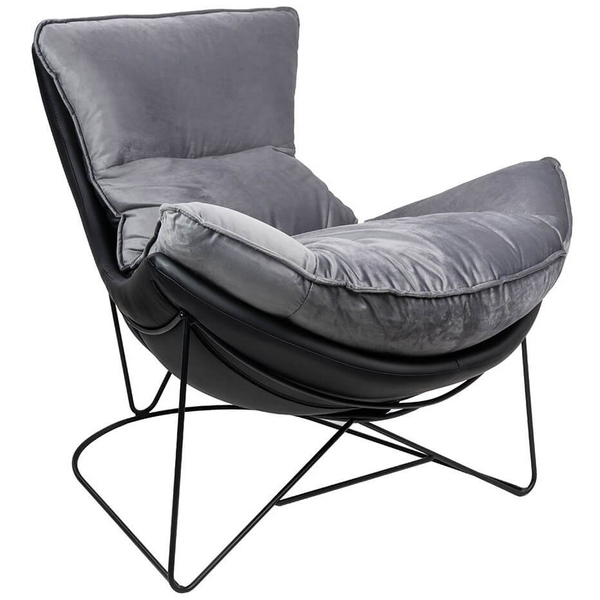Salonowy fotel Otilia Stand Velvet MSE011000302.V23 z welurową poduszką