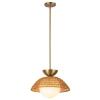 Lampa wisząca kula Perth ALM-PERTH-P-GD do salonu rattan złoty