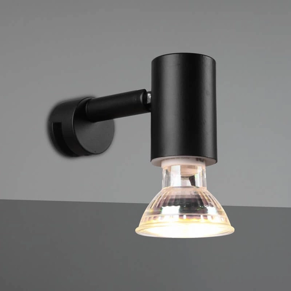 Metalowy kinkiet regulowany LORENZO 283500132 IP44 czarny