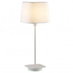 Stojąca LAMPKA biurkowa MITO MA04581T-001-01 Italux abażurowa LAMPA stołowa biała