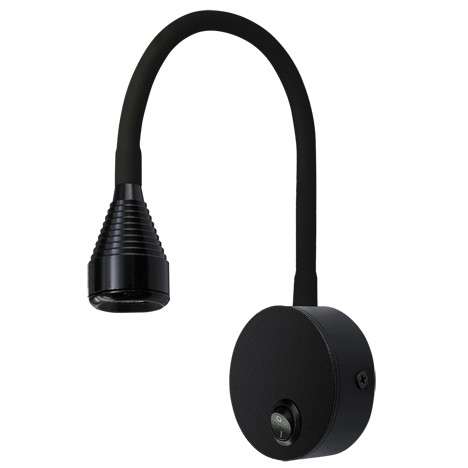 Regulowana LAMPA ścienna POLA 03739 Ideus metalowa OPRAWA kinkiet LED 3,5W 4000K na peszlu do czytania czarny