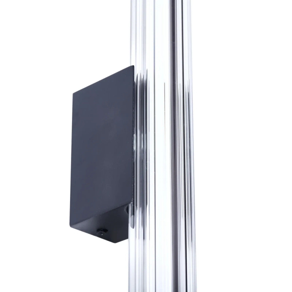 Kinkiet ścienny czarny transparentny VERTI LED 7W 3000K podłużny ST-HC-D14-H400