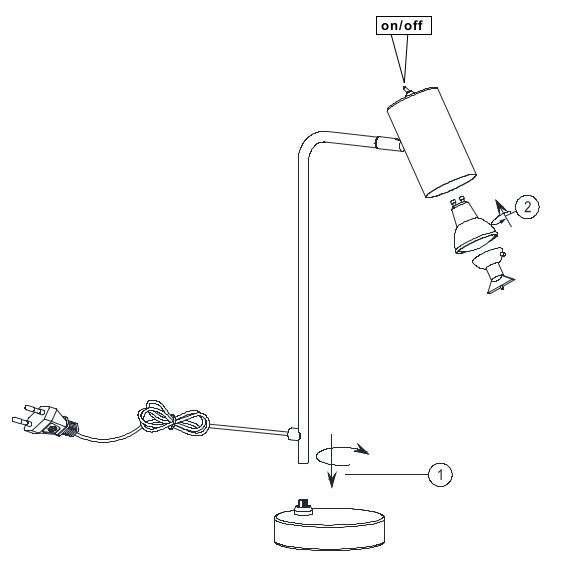 Stołowa LAMPKA stojąca VANTOS DL132512400 Trio metalowa LAMPA regulowana tuba biurkowa loft czarna