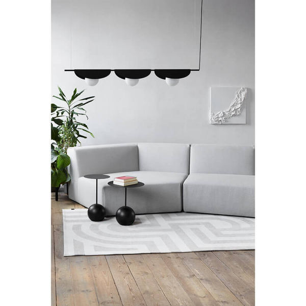 Lampa wisząca potrójna Sallo SAC322P0 nad stół metalowa czarna