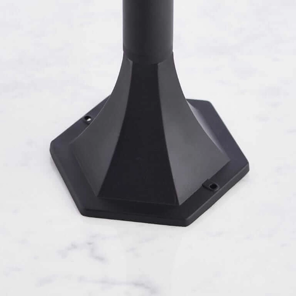 Stojąca lampa ogrodowa Burford 76550 Endon latarnia IP44 szkło czarny mat