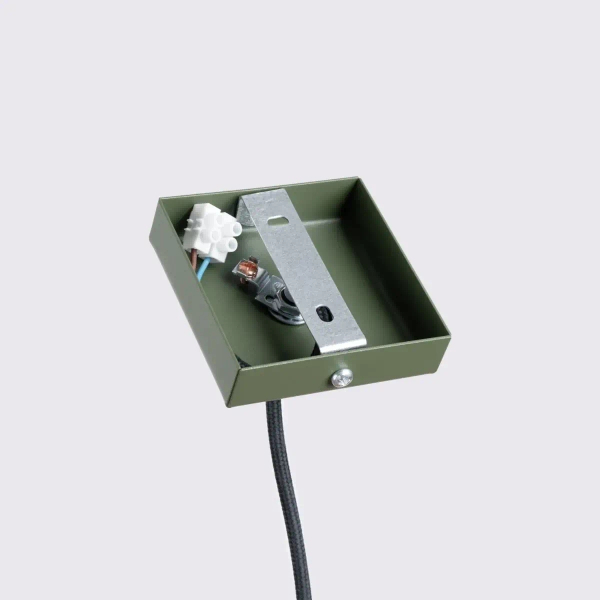 Wisząca lampa podłużna KARBON SL.1611 tubka ryflowana oliwkowa