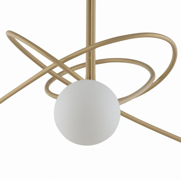 Wisząca lampa modernistyczna VELVET balls do sypialni złota