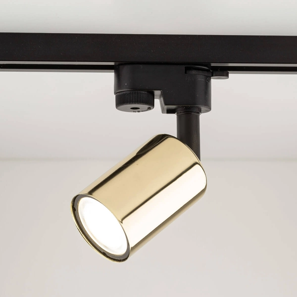 Lampa szynowa regulowana jednofazowa Tracer 4921 rurka złota czarna