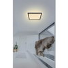 LAMPA sufitowa SAPANA 41563-18B Globo kwadratowa LED 18W 3000K do łazienki IP44 czarna